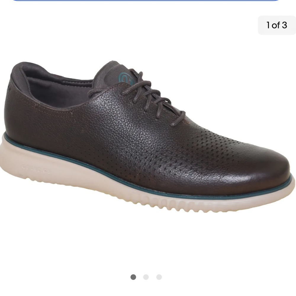 Cole Haan Men's 2.ZERØGRAND Lined Laser Wingtip Oxford Style‎ C34499 10.5